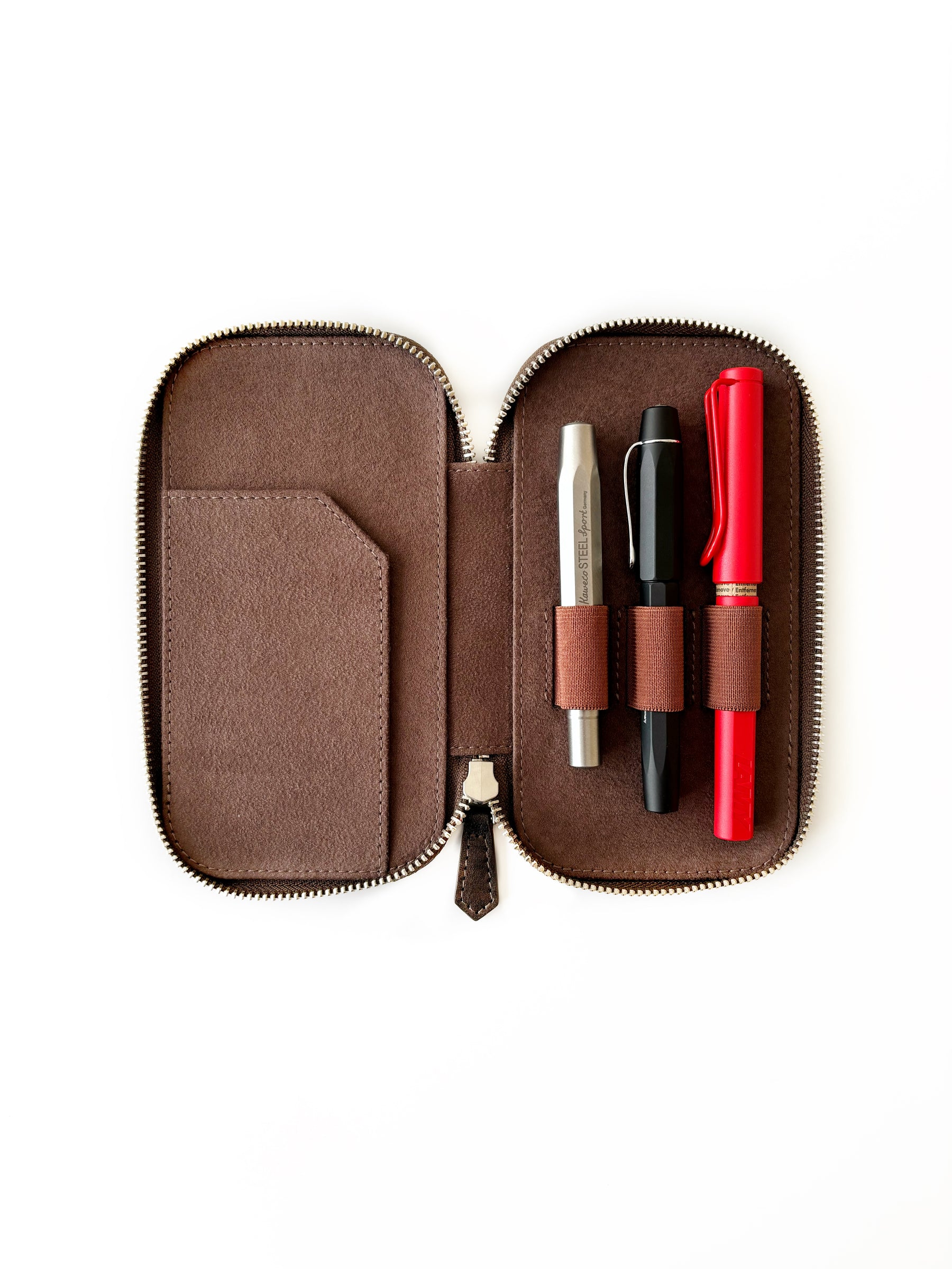 Galaxy 3 Slot Leather Pen Case