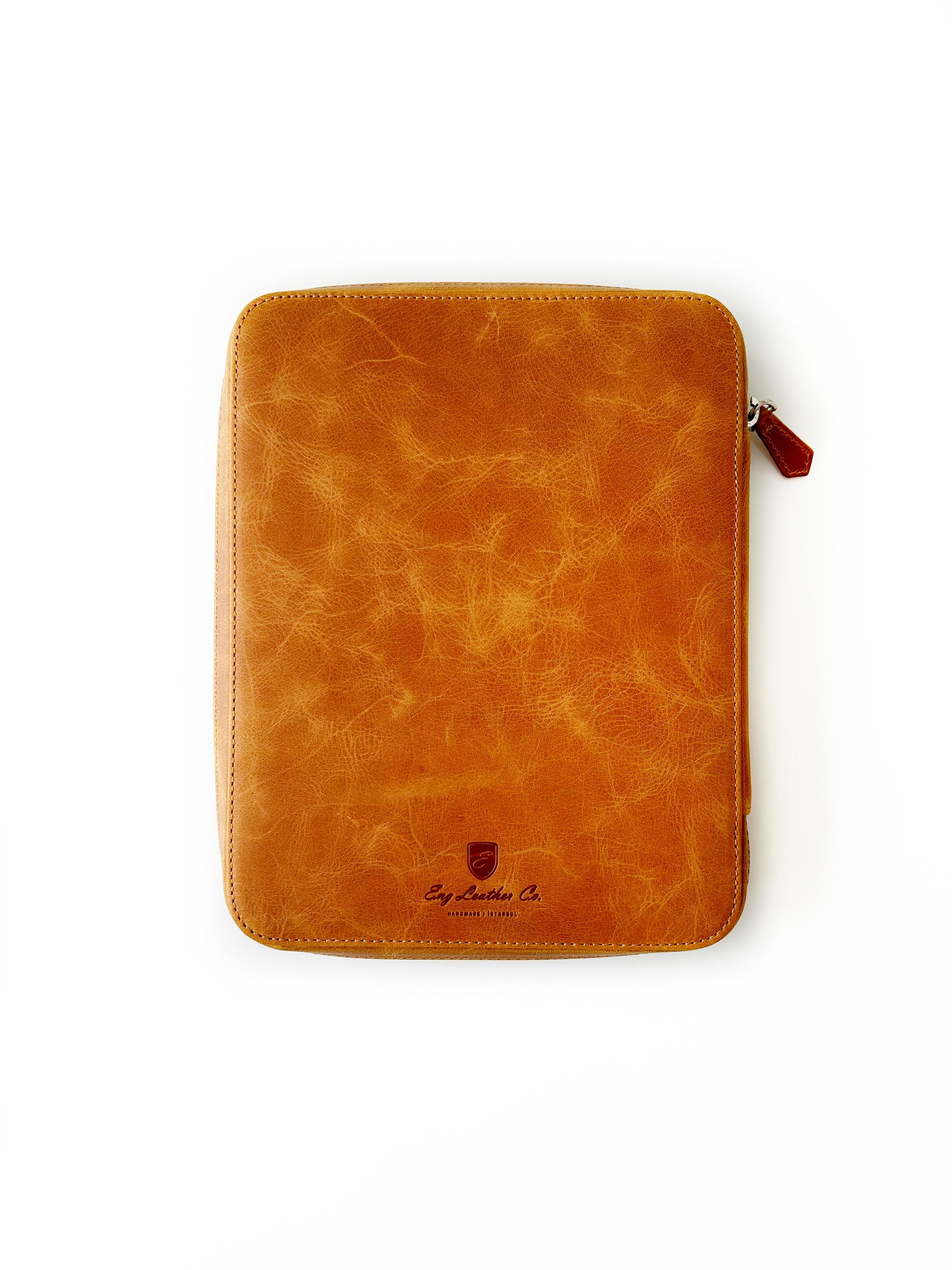 Autumn Golden Leaf 18 Slot Leather Pen Case