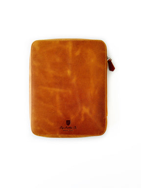 Autumn Golden Leaf 9 Slot Leather Pen Case and A5 Size Organizer