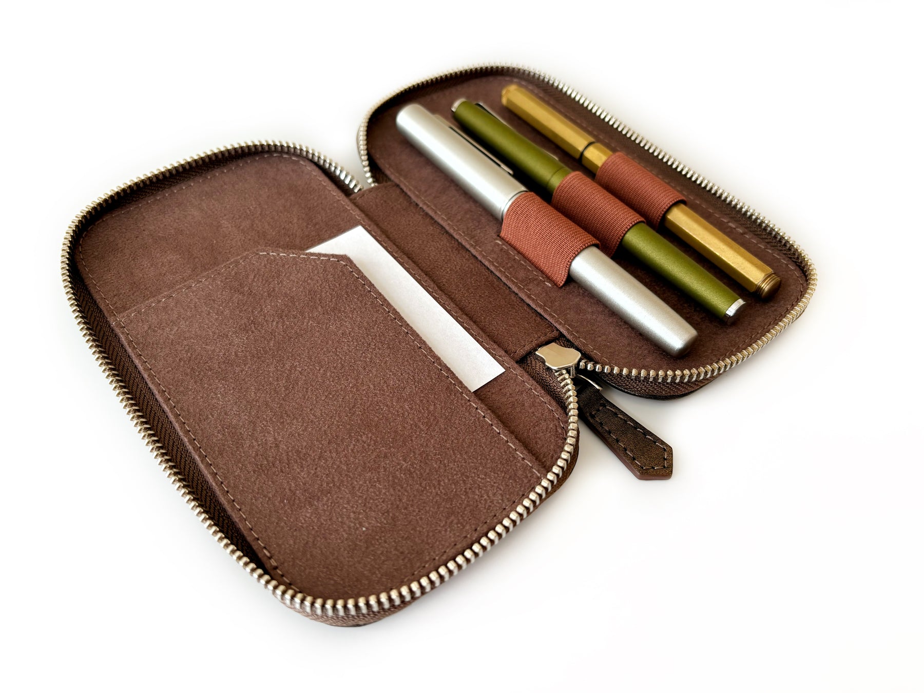 Galaxy 3 Slot Leather Pen Case