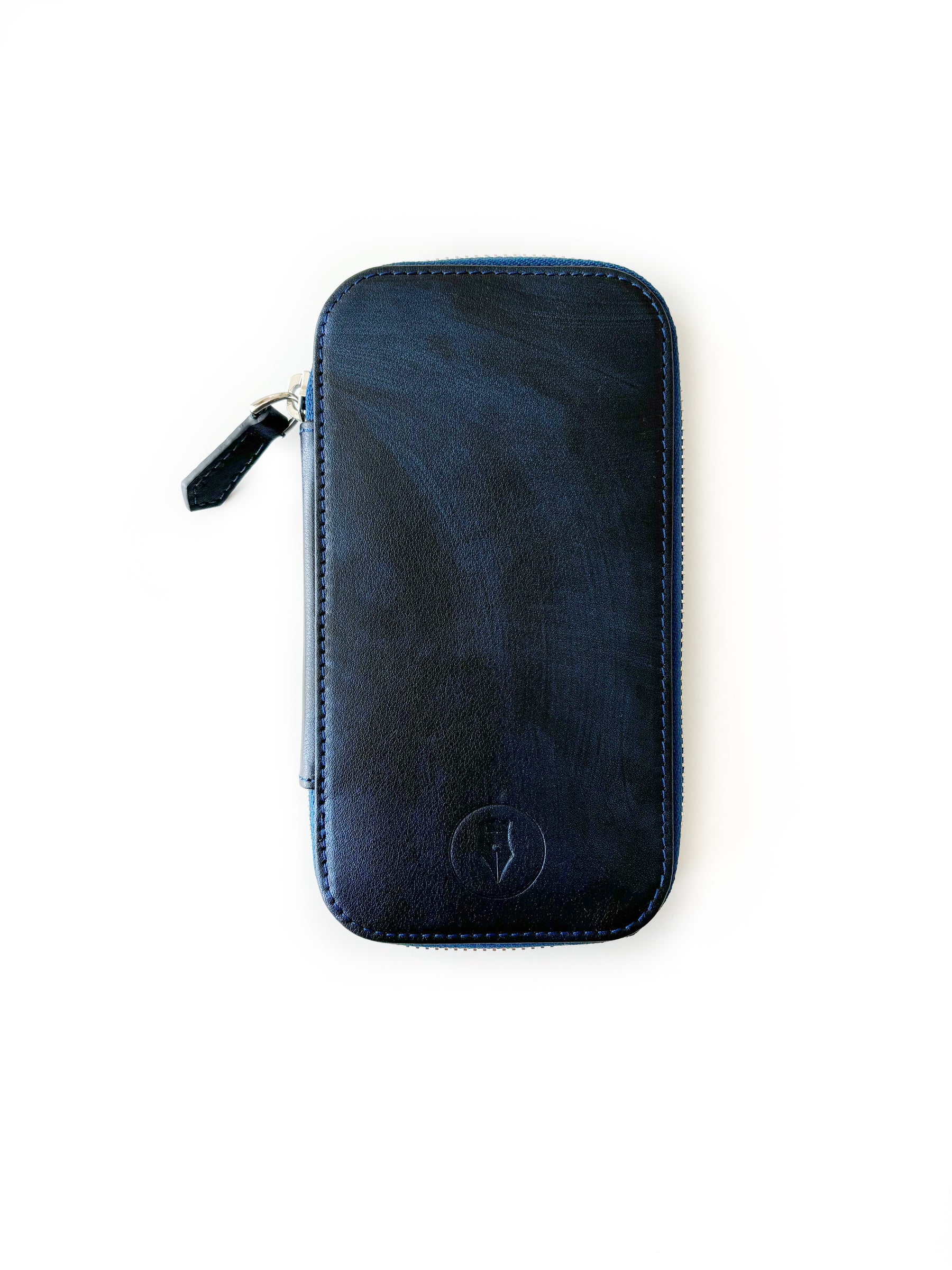 Blue Galaxy 3 Slot Leather Pen Case