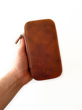 Mars 3 Slot Leather Pen Case