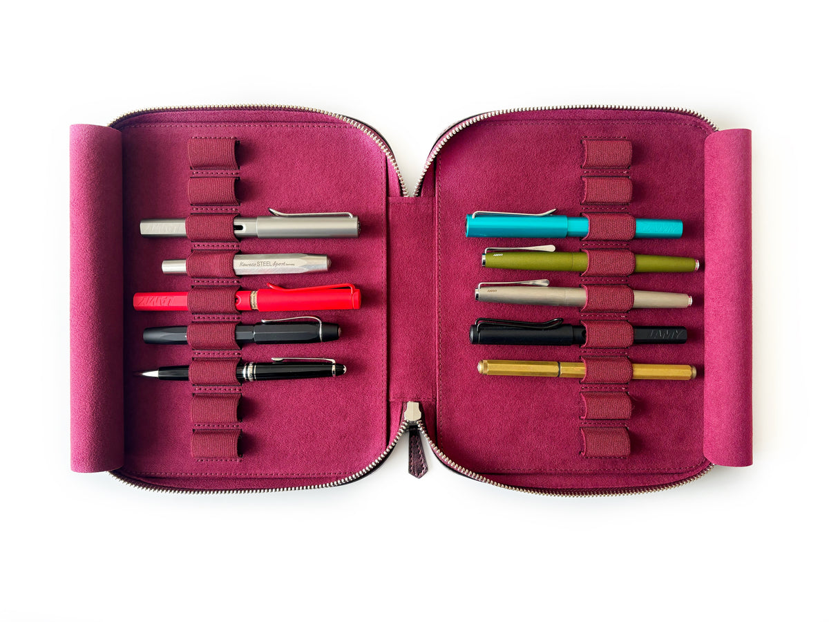Northern Galaxy 18 Slot Leather Pen Case