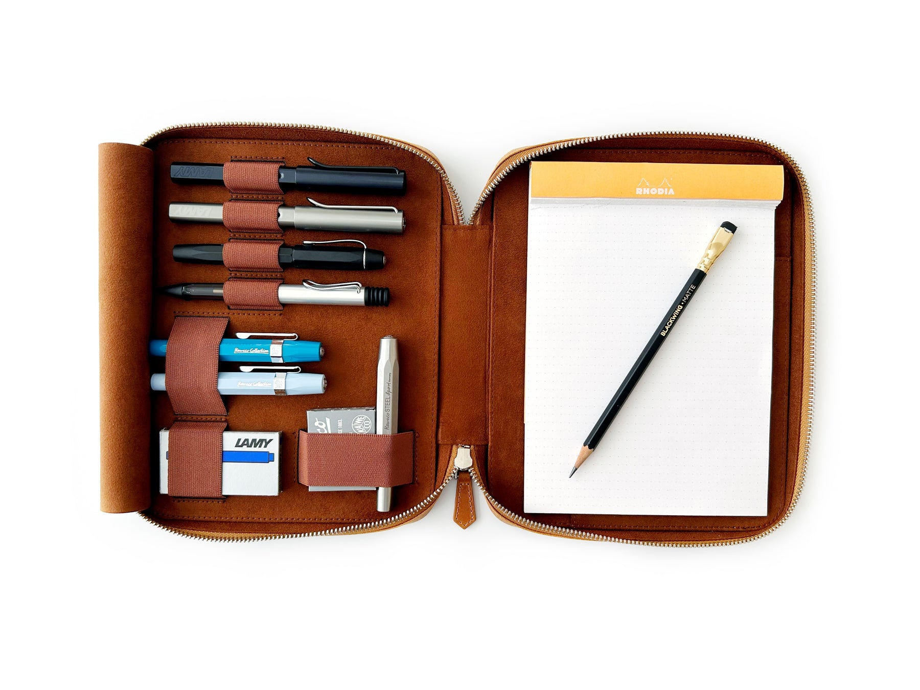 Autumn Golden Leaf 4 Slot Pen Case and A5 Size Organizer