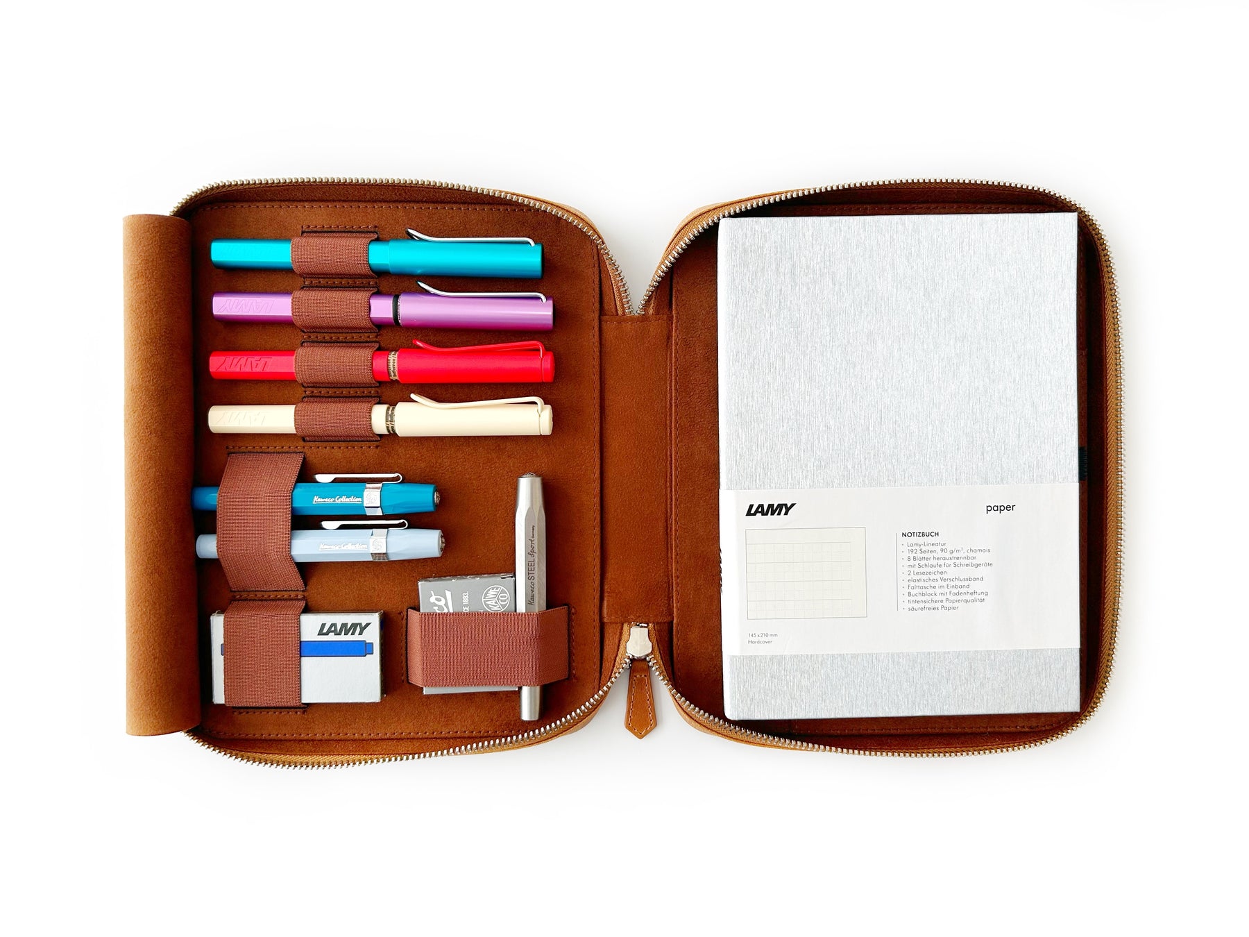 Autumn Golden Leaf 4 Slot Pen Case and A5 Size Organizer