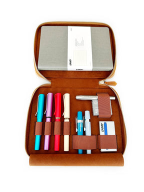 Autumn Golden Leaf 4 Slot Pen Case and A5 Size Organizer