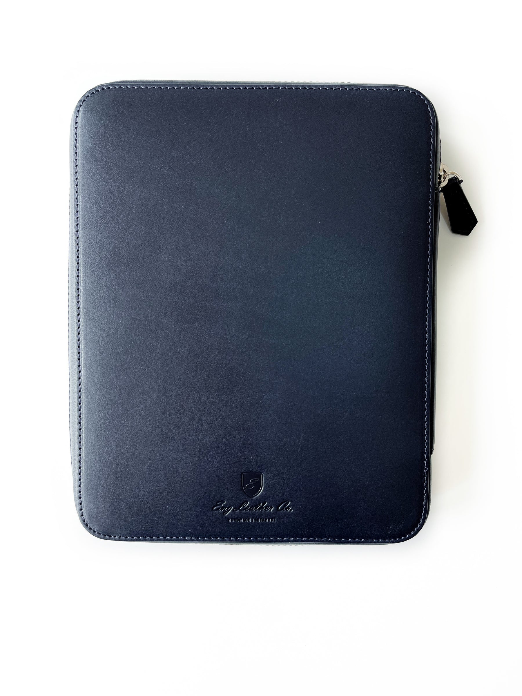 Navy Blue 9 Slot Leather Pen Case and A5 Size Organizer